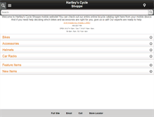 Tablet Screenshot of hartleyscycle.com